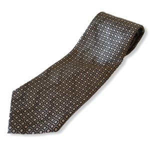 Marquis Men's Neck tie 100% polyester brown tan